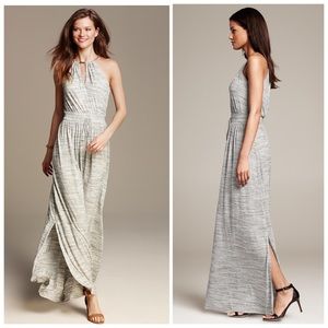 Banana Republic Heather Grey Knit Patio Dress